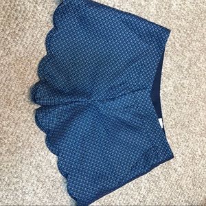 Silk printed shorts